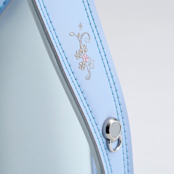 Randoseru light blue & beige backpack