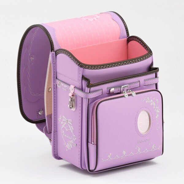 Randoseru lavender & brown backpack