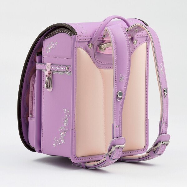 Randoseru lavender & brown backpack