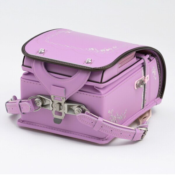 Randoseru lavender & brown backpack