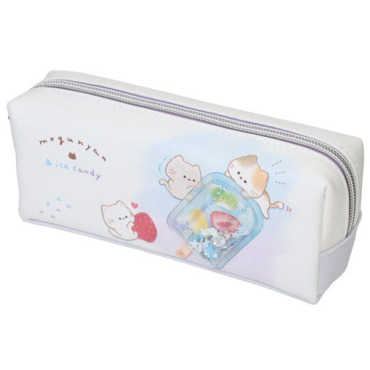 Mogu-nyan pennfodral med glitter-glass