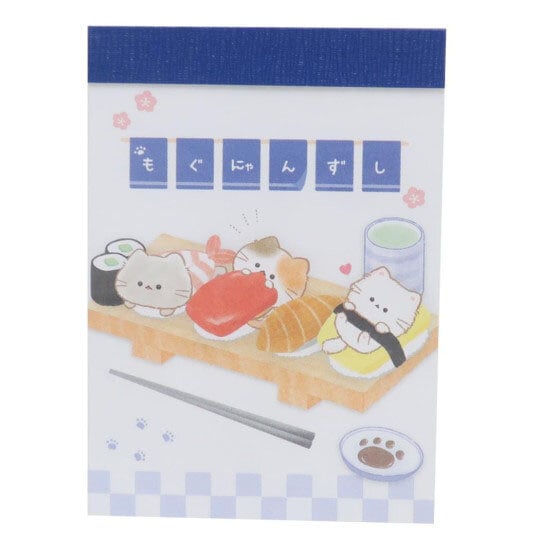 Litet memo-block Mogu-nyan sushi shop
