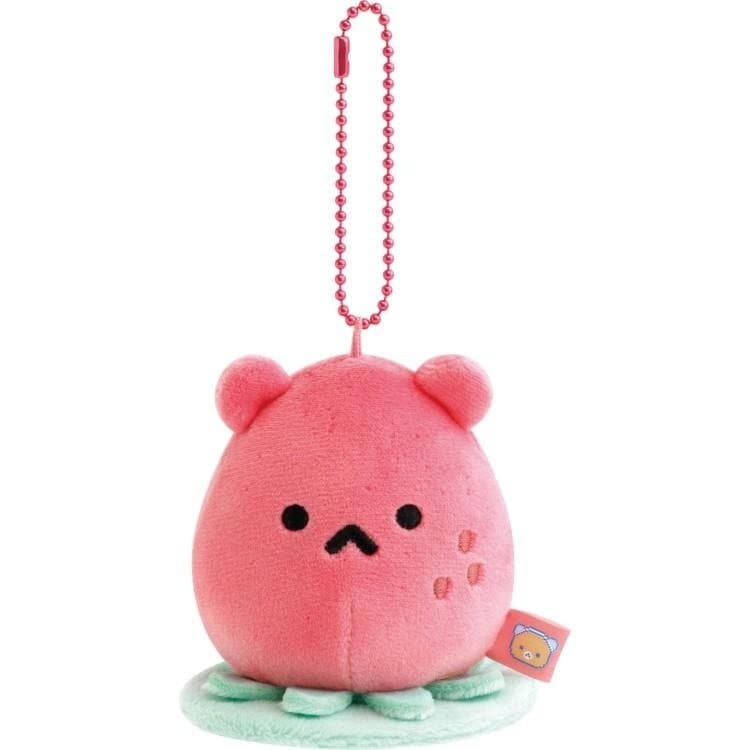 Rilakkuma Buddy plushie-hänge, Strawberry