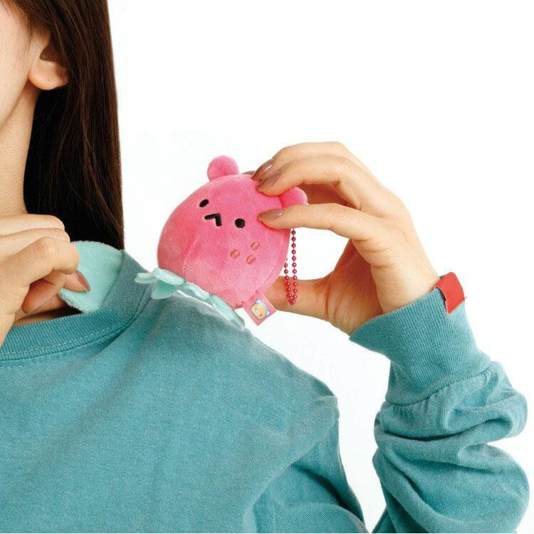Rilakkuma Buddy plushie-hänge, Strawberry