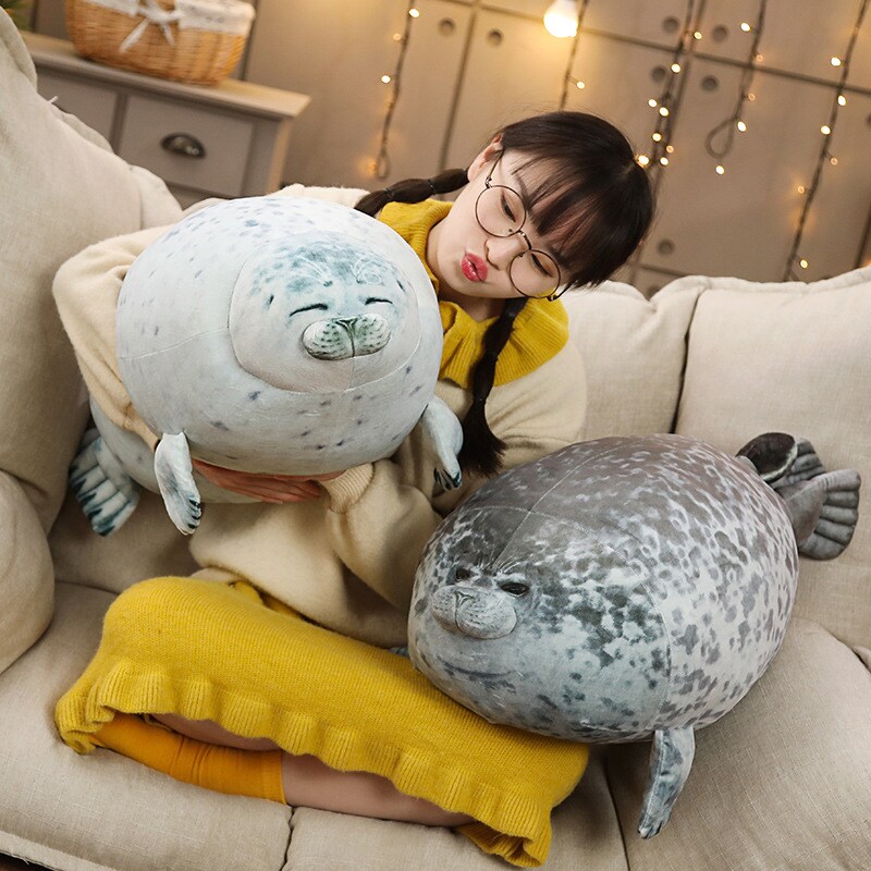 Chonky seal plushie