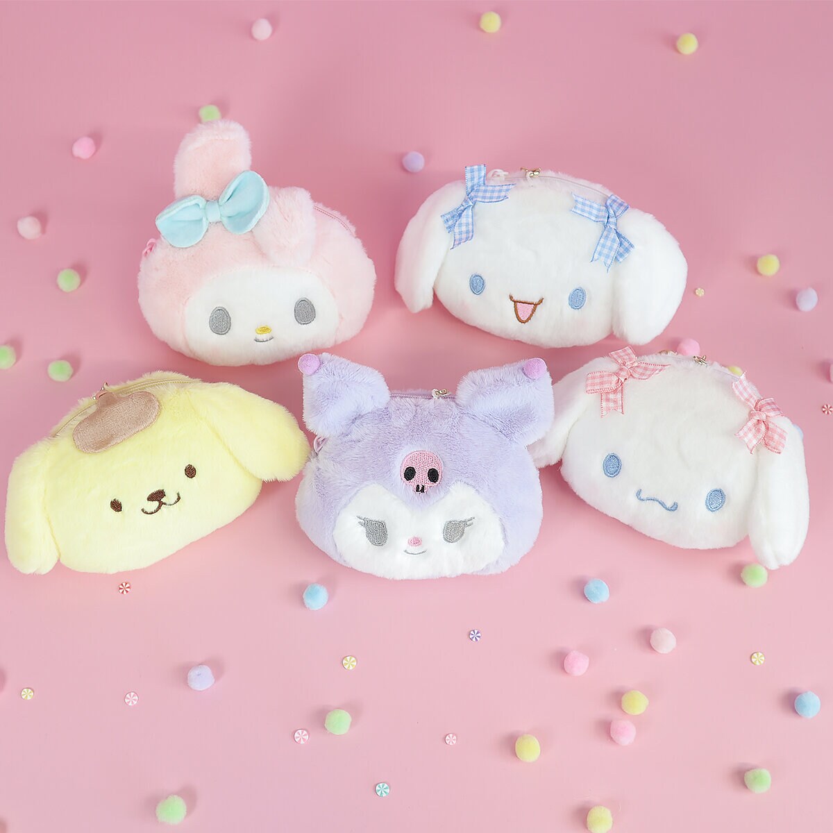 Sanrio plushie-hänge och börs