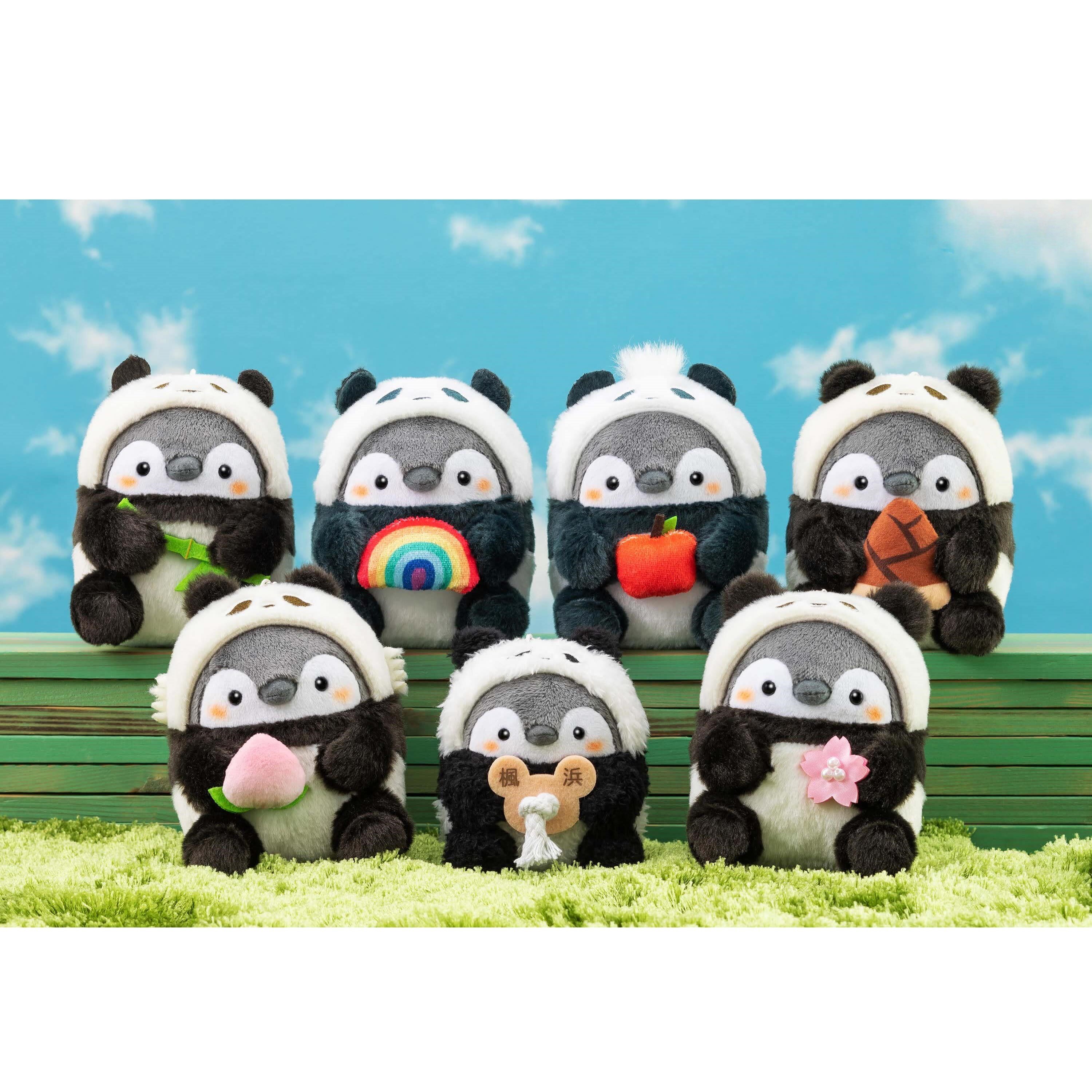 Plushie-hänge - Pingvin utklädd till panda