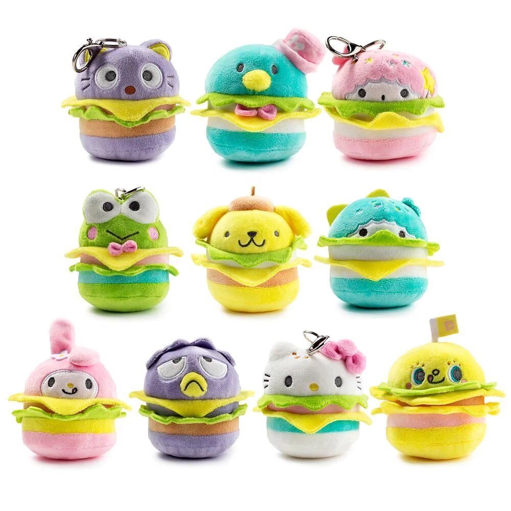 Sanrio Hamburgare plushie-hänge