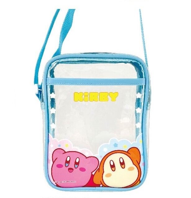 Genomskinlig blå Kirby-axelväska