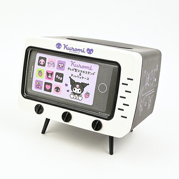 TV-formad mobilhållare & servettbox, Kuromi