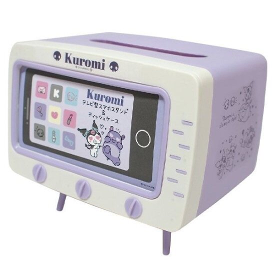 TV-formad mobilhållare & servettbox, Kuromi