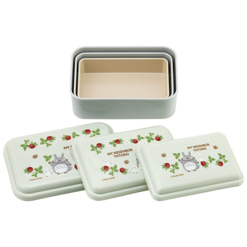 3-pack bentolådor, Totoro Strawberry Bloom