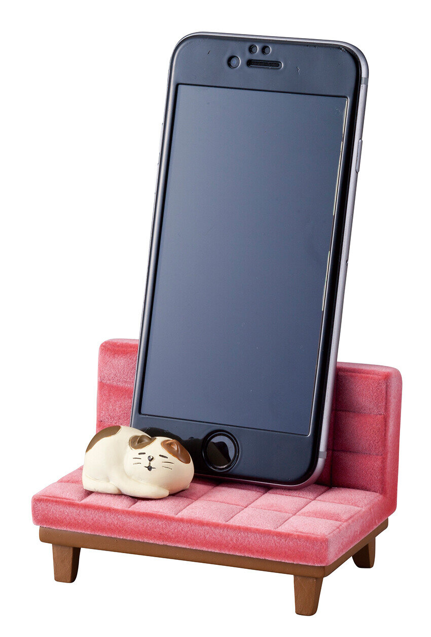 Mobilstöd, katt i soffa