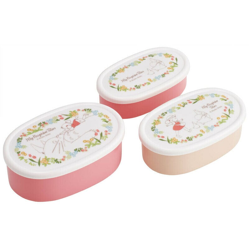 3-pack matlådor, Strawberry Bloom Totoro (Pink)