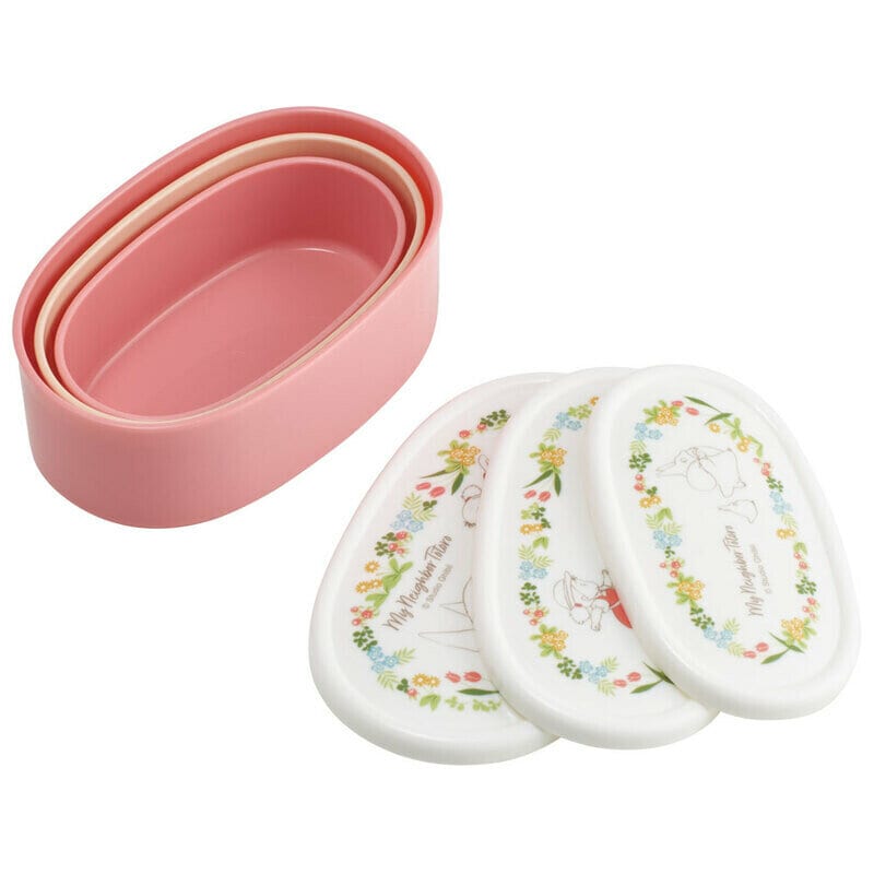 3-pack matlådor, Strawberry Bloom Totoro (Pink)