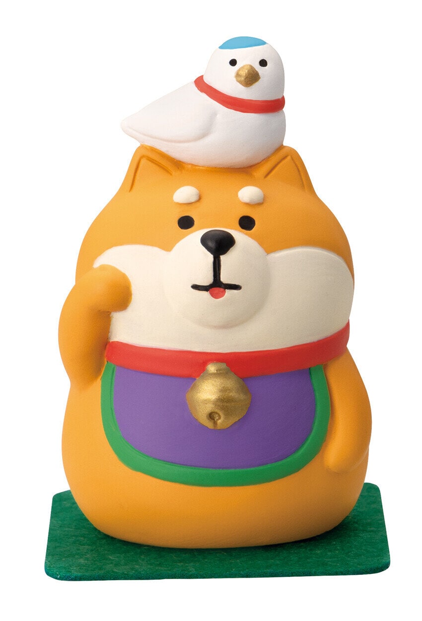 Figur, Shiba med fågel