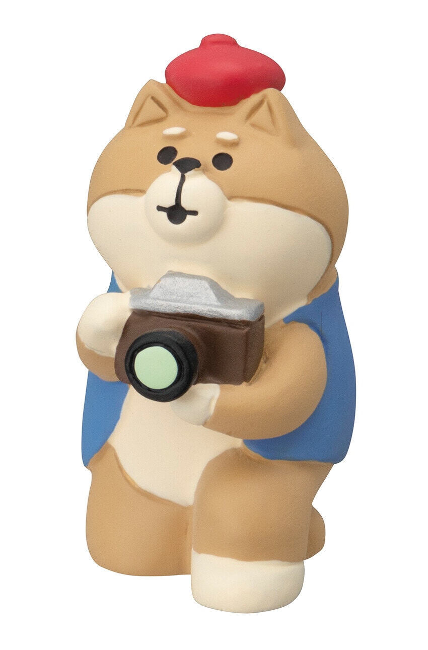 Figur, shiba med kamera