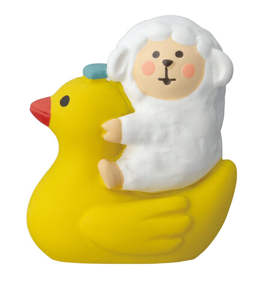Figur, får på badanka