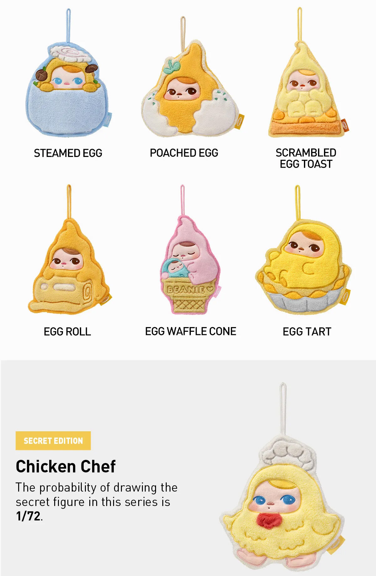 PUCKY Egg Beanie Towel Blind Box