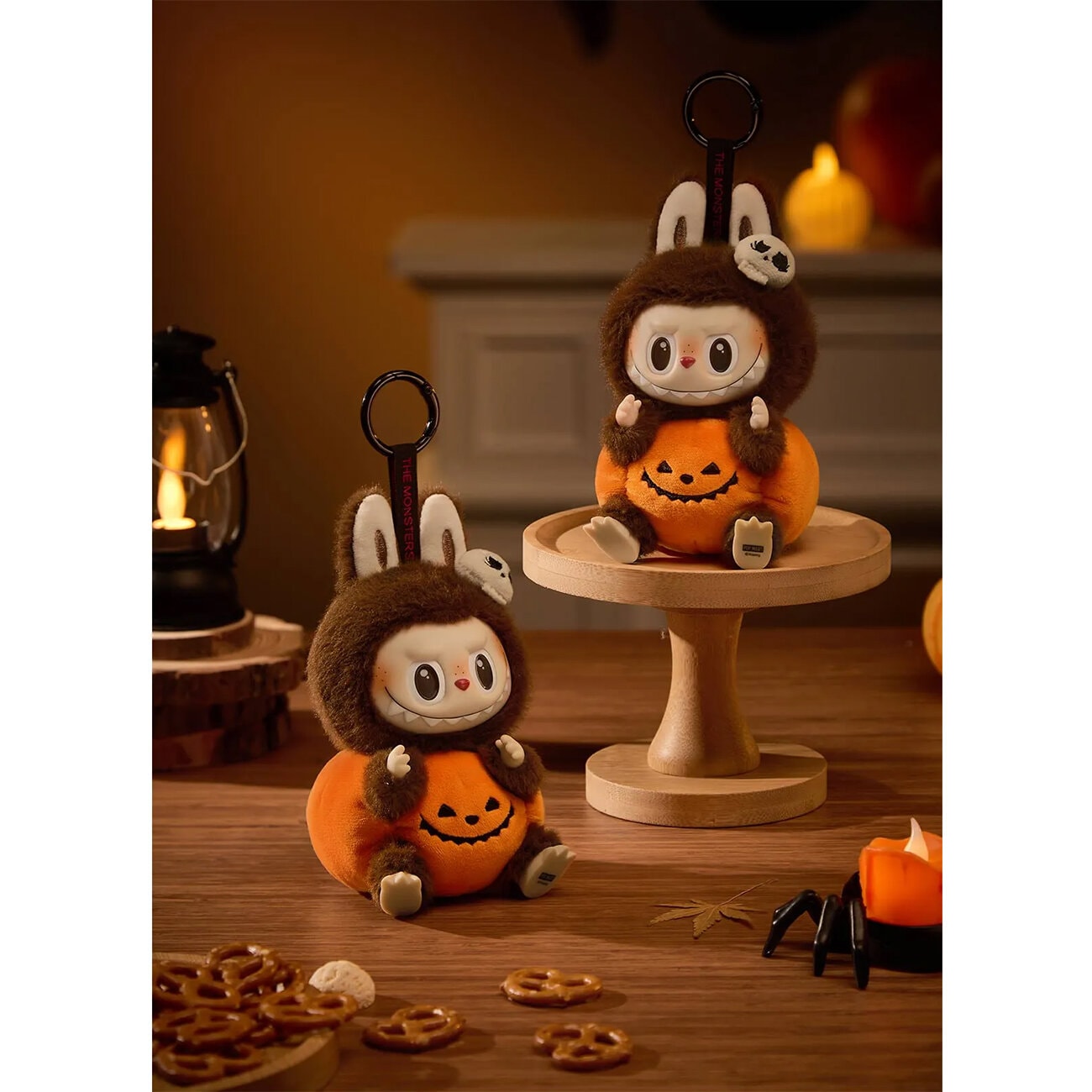 Happy Halloween Party Series-Sitting Pumpkin Vinyl Plush Labubu