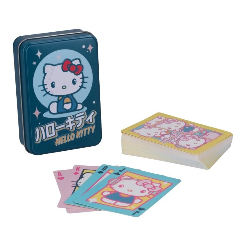 Hello Kitty-kortlek i plåtask