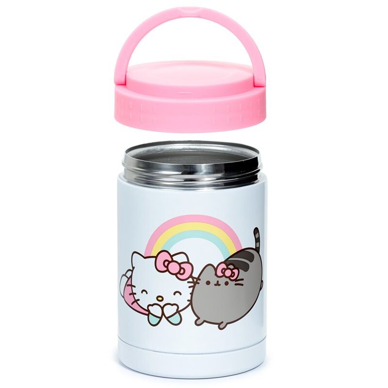 Hello Kitty x Pusheen mat-termos i rostfritt stål