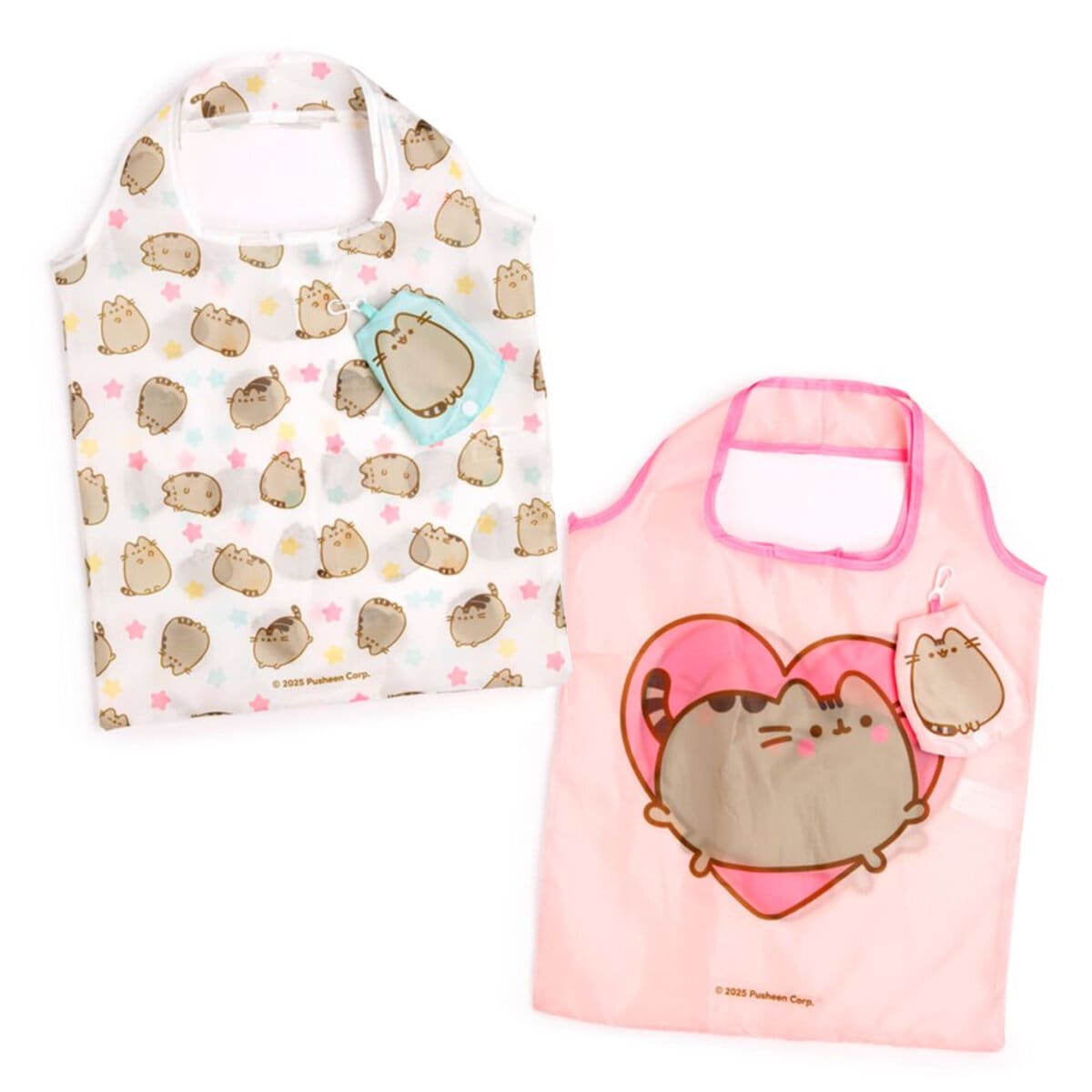 Ihopvikbar shoppingväska - Pusheen Hjärtan & Stjärnor