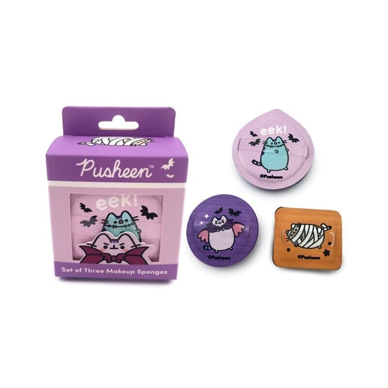 3-pack sminksvampar, Pusheen Halloween