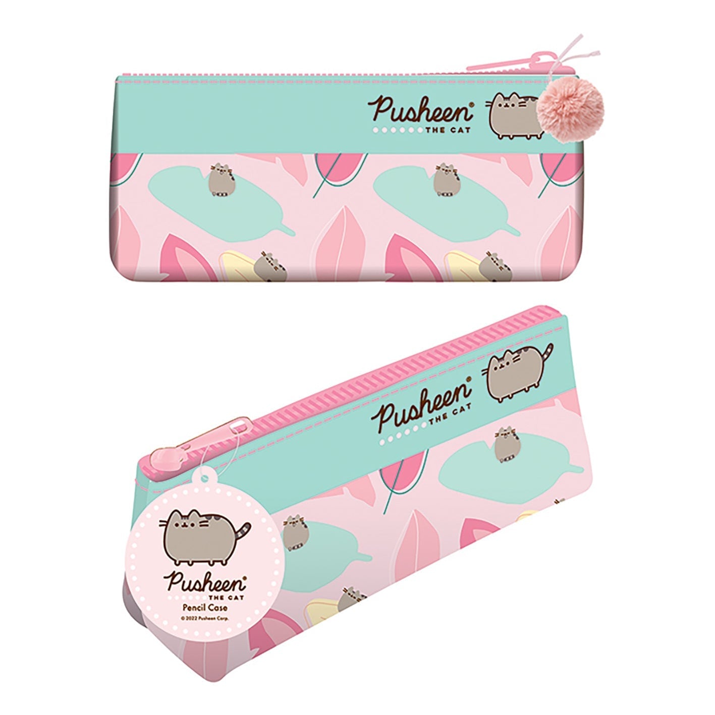 Pusheen pennfodral med pompom