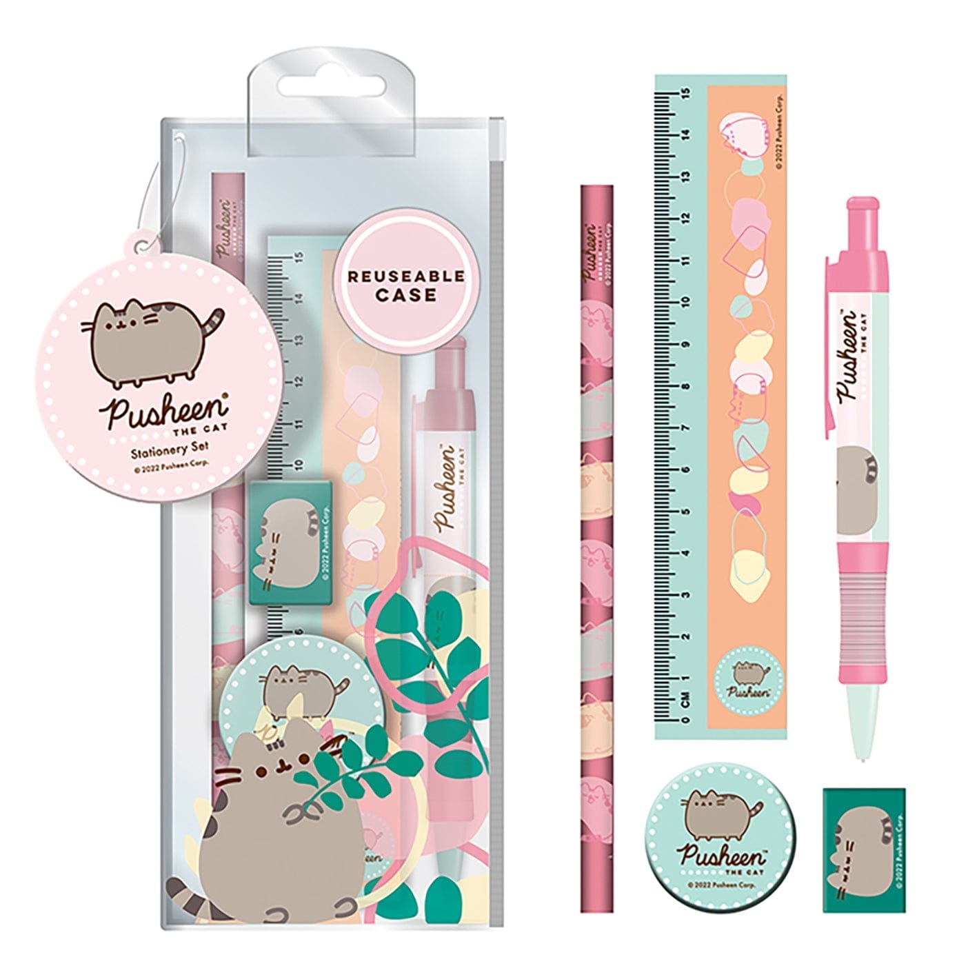 Stationery Set, Pusheen Botanical