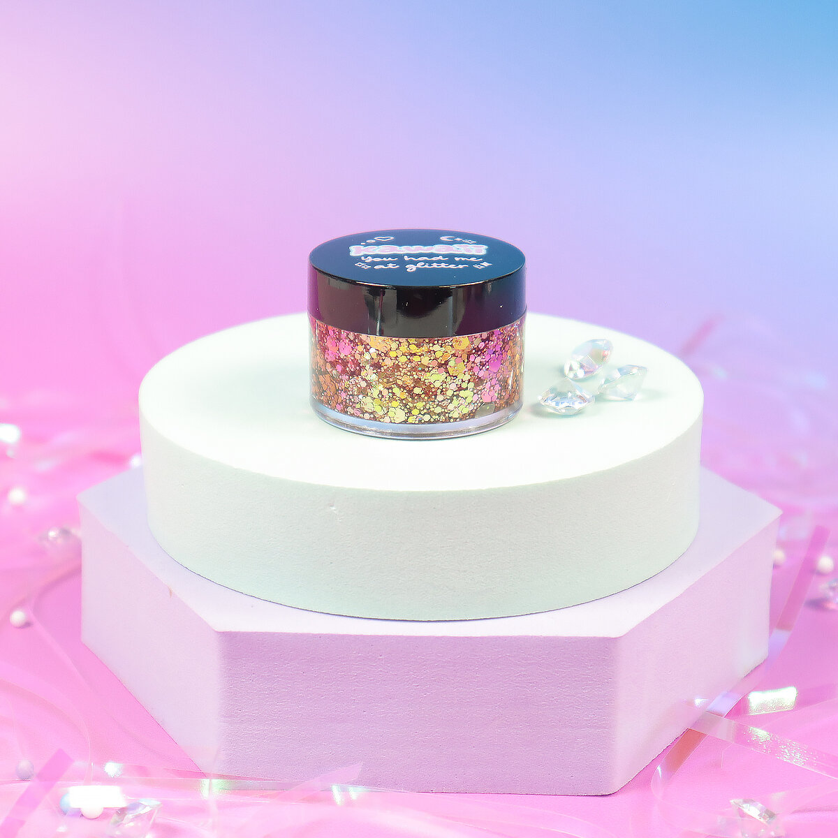 Face & body glitter gel - Golden Kaleidoscope