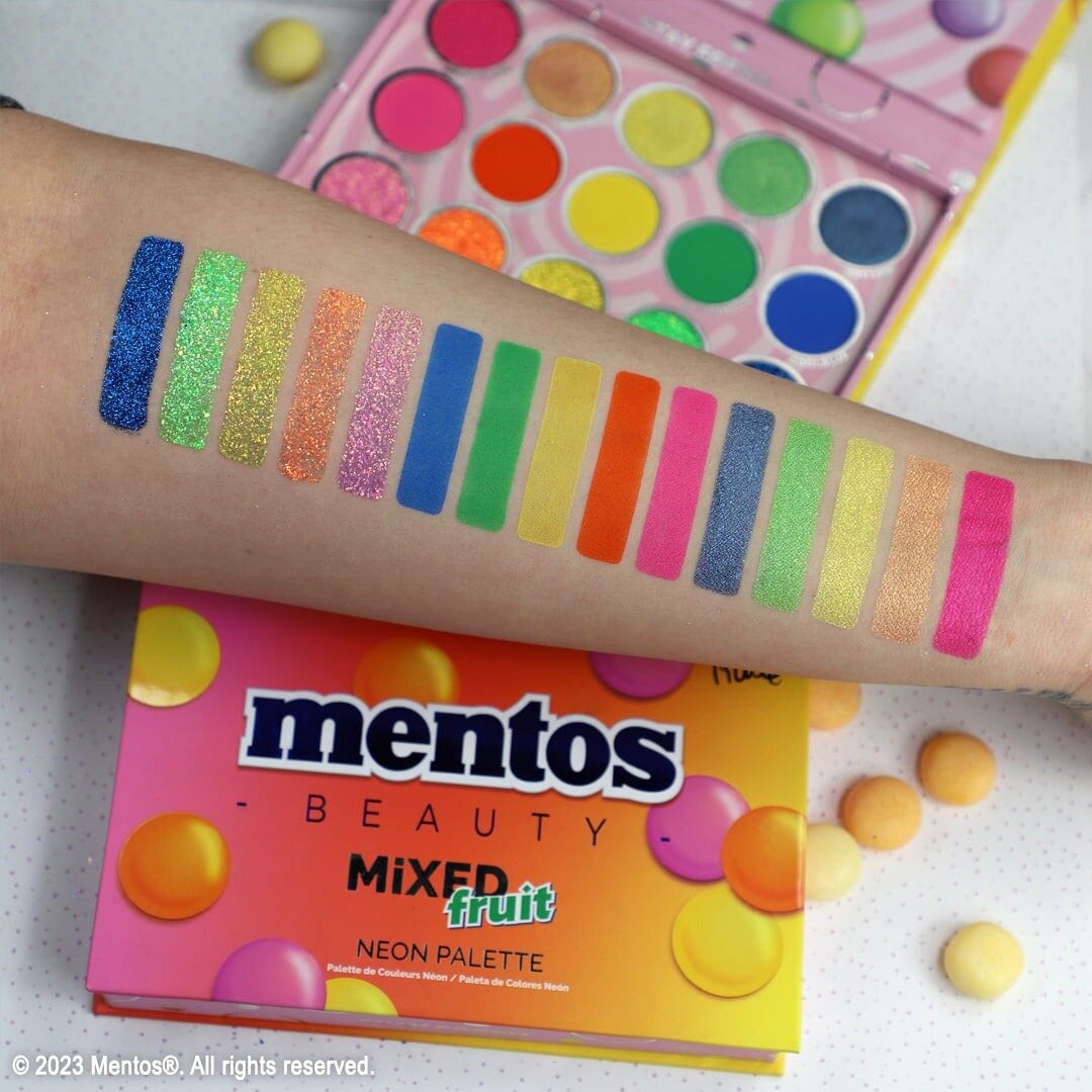 Mentos Mixed Fruit Neon Eyeshadow Palette