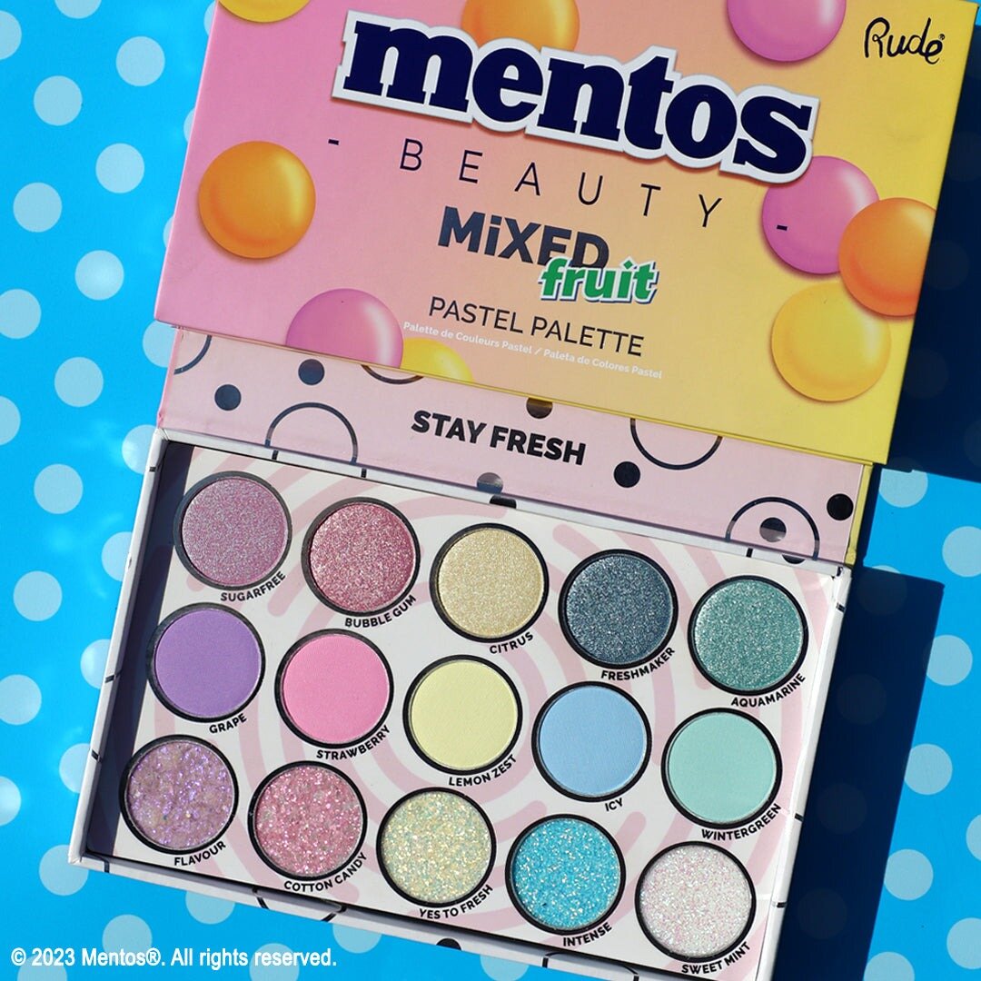 Mentos Mixed Fruit Pastel Eyeshadow Palette
