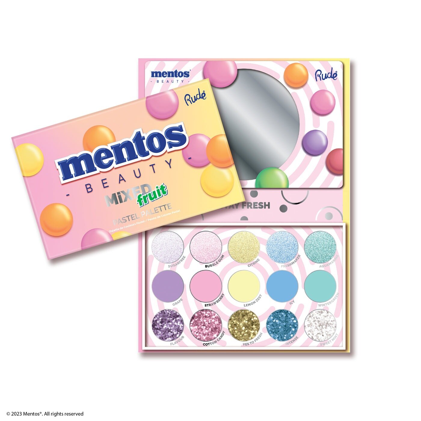 Mentos Mixed Fruit Pastel Eyeshadow Palette