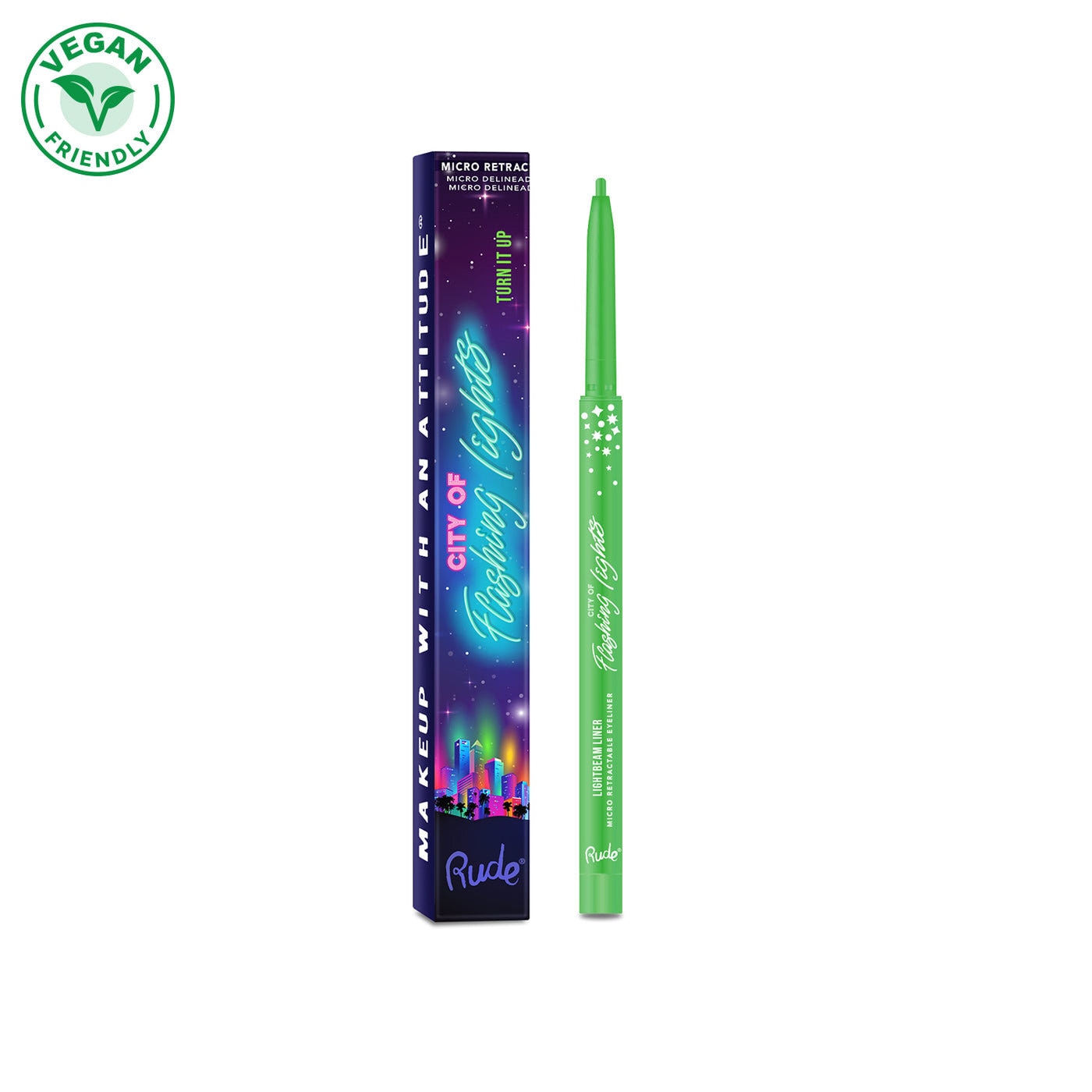 City of Flashing Lights Micro Retractable Liner - Turn It Up
