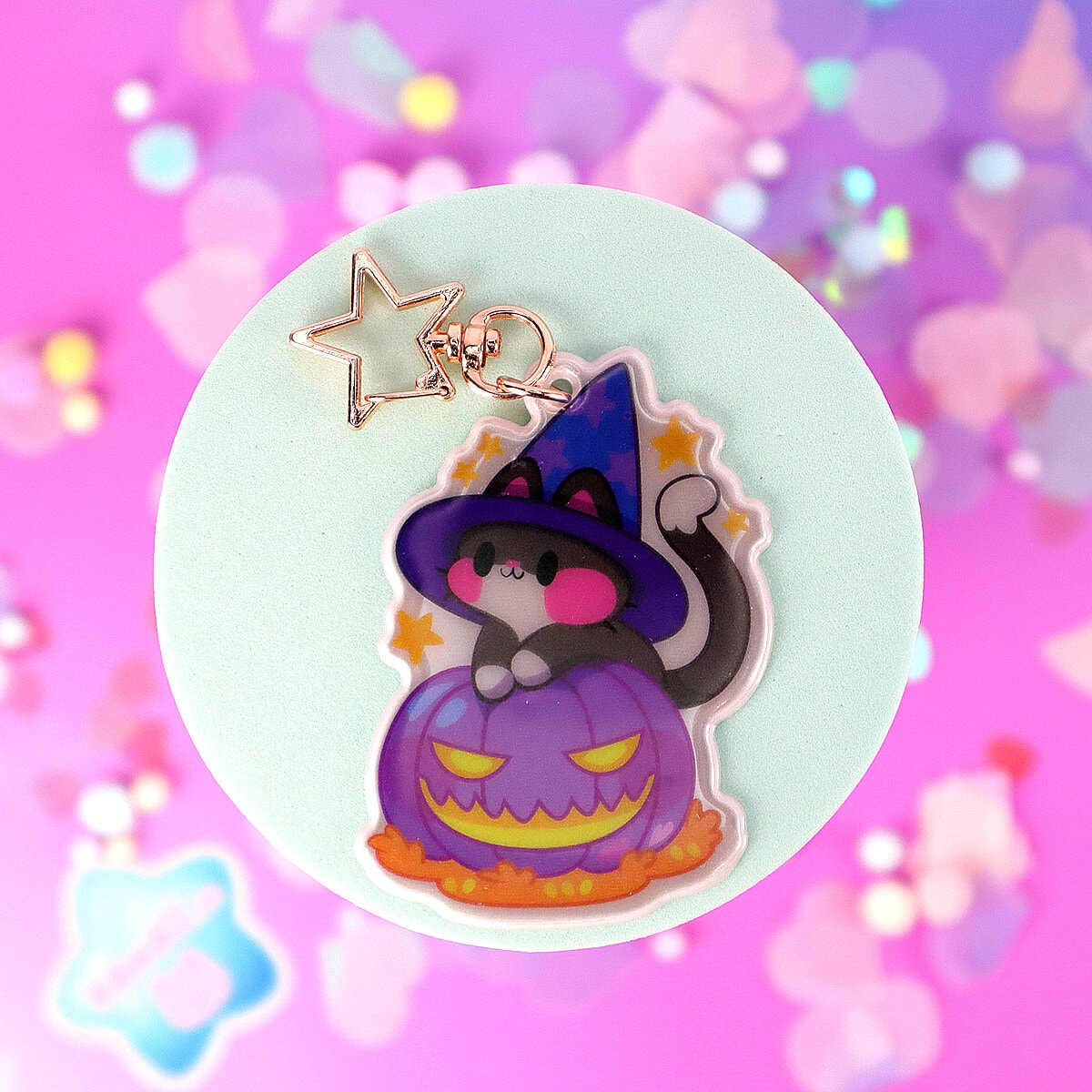 Reflex - Witch cat on pumpkin