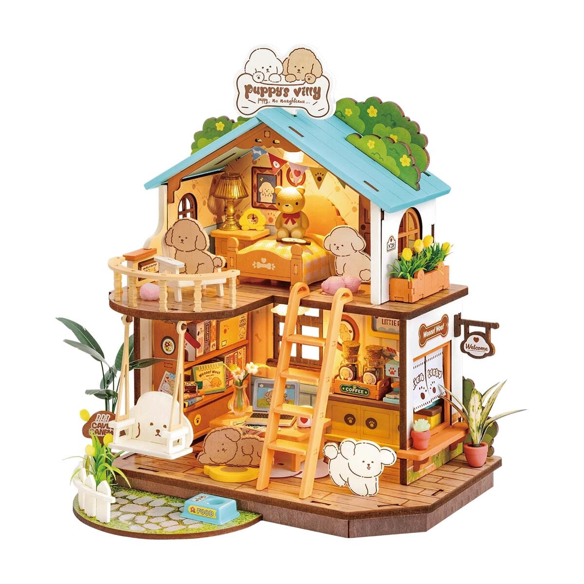 DIY Miniatyrmodell Puppy´s Cozy Villa