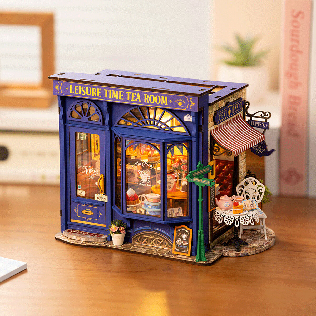 DIY Miniatyrmodell Leisure Time Tea Room