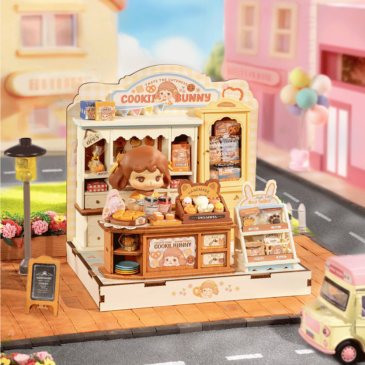 DIY Miniatyrmodell Cookii Bunny´s Cookie Shop
