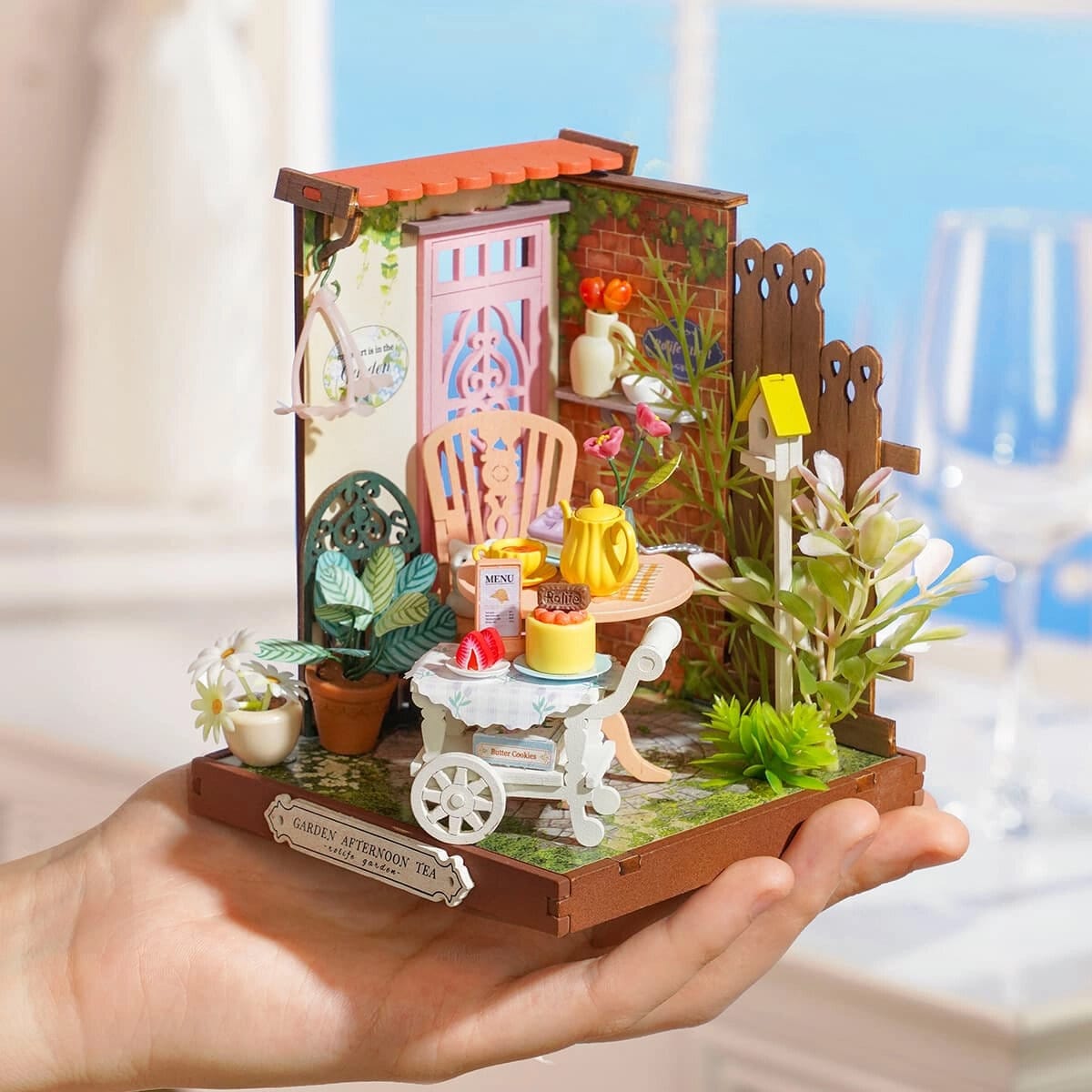 DIY Miniatyrmodell Fancy Tea Yard