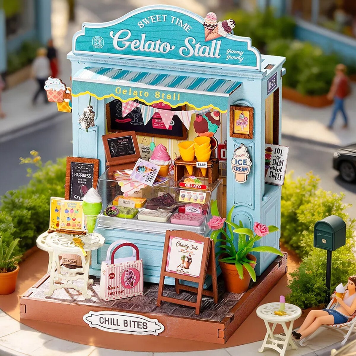DIY Miniatyrmodell Gelato Stall