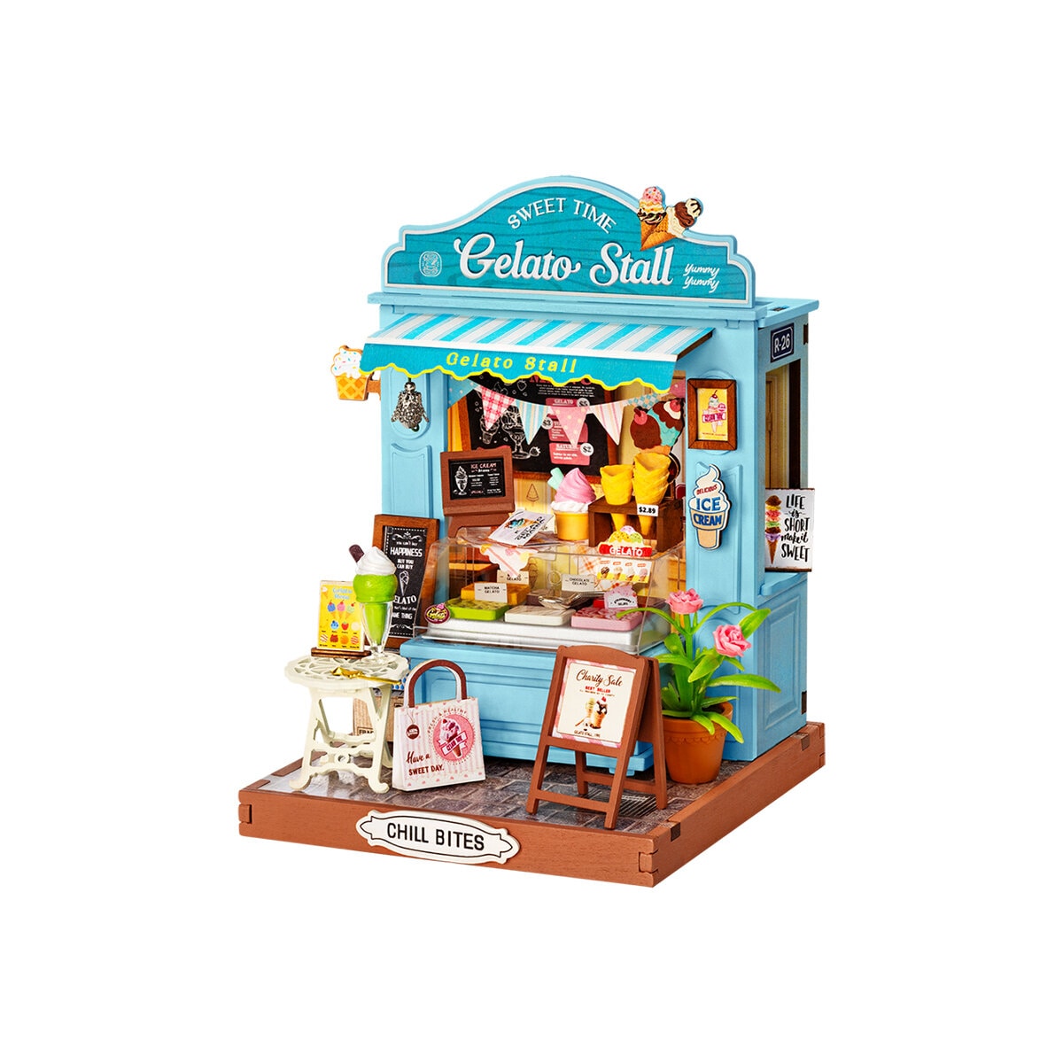 DIY Miniatyrmodell Gelato Stall