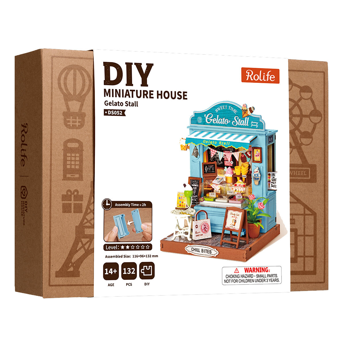 DIY Miniatyrmodell Gelato Stall