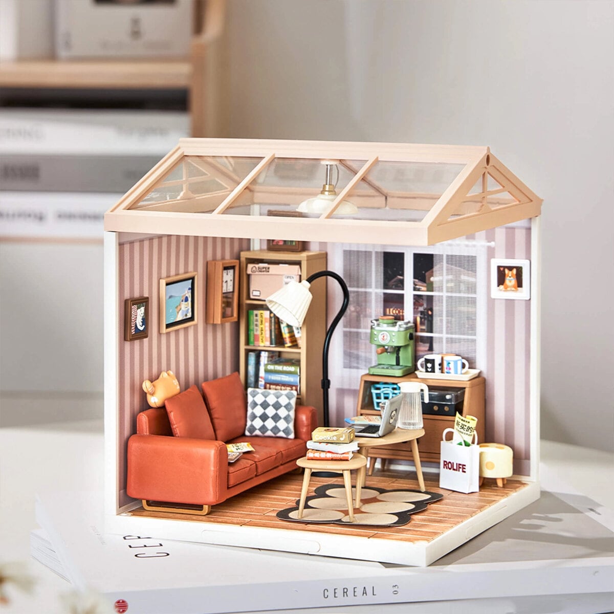 DIY Miniatyrmodell Cozy Living Lounge