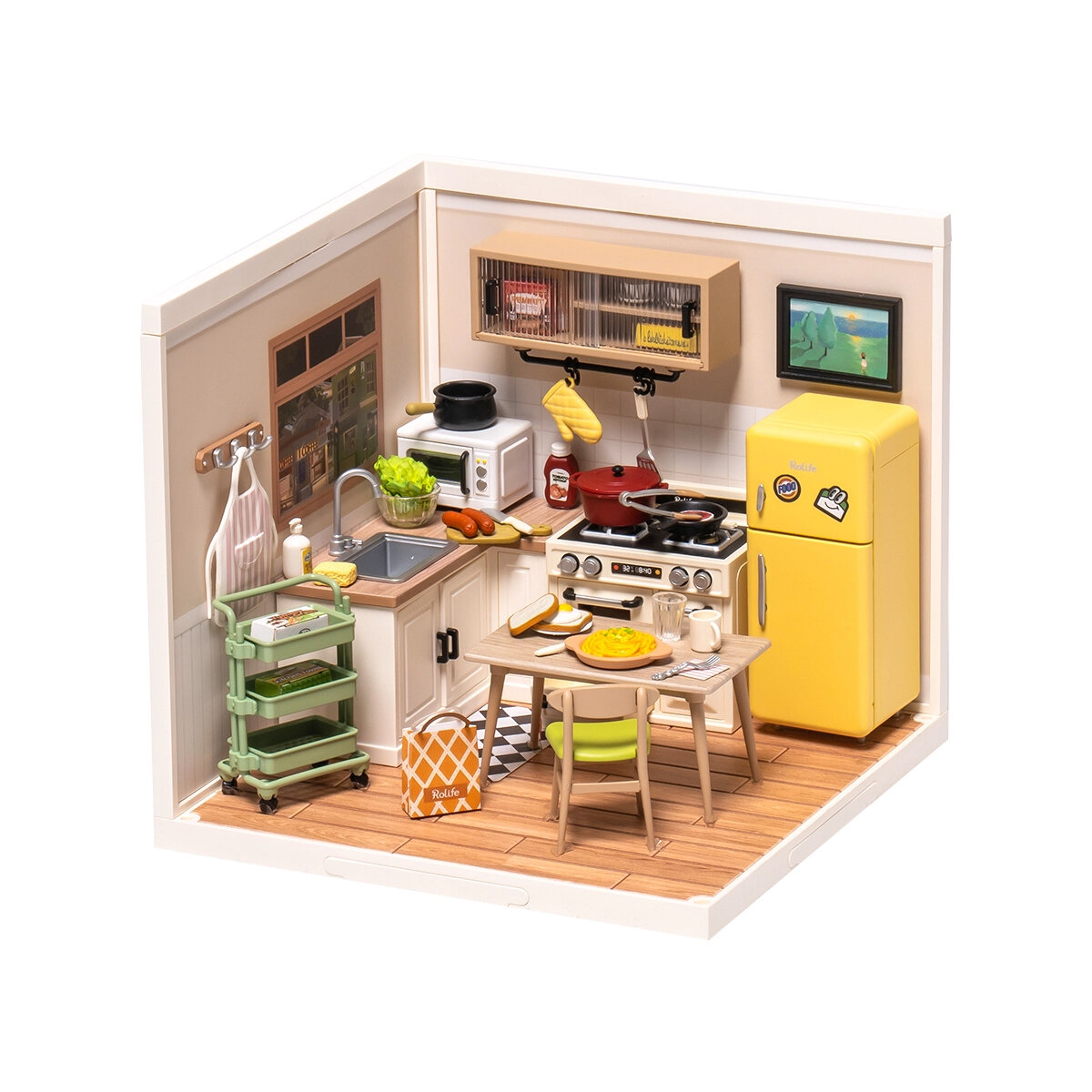 DIY Miniatyrmodell Happy Meals Kitchen