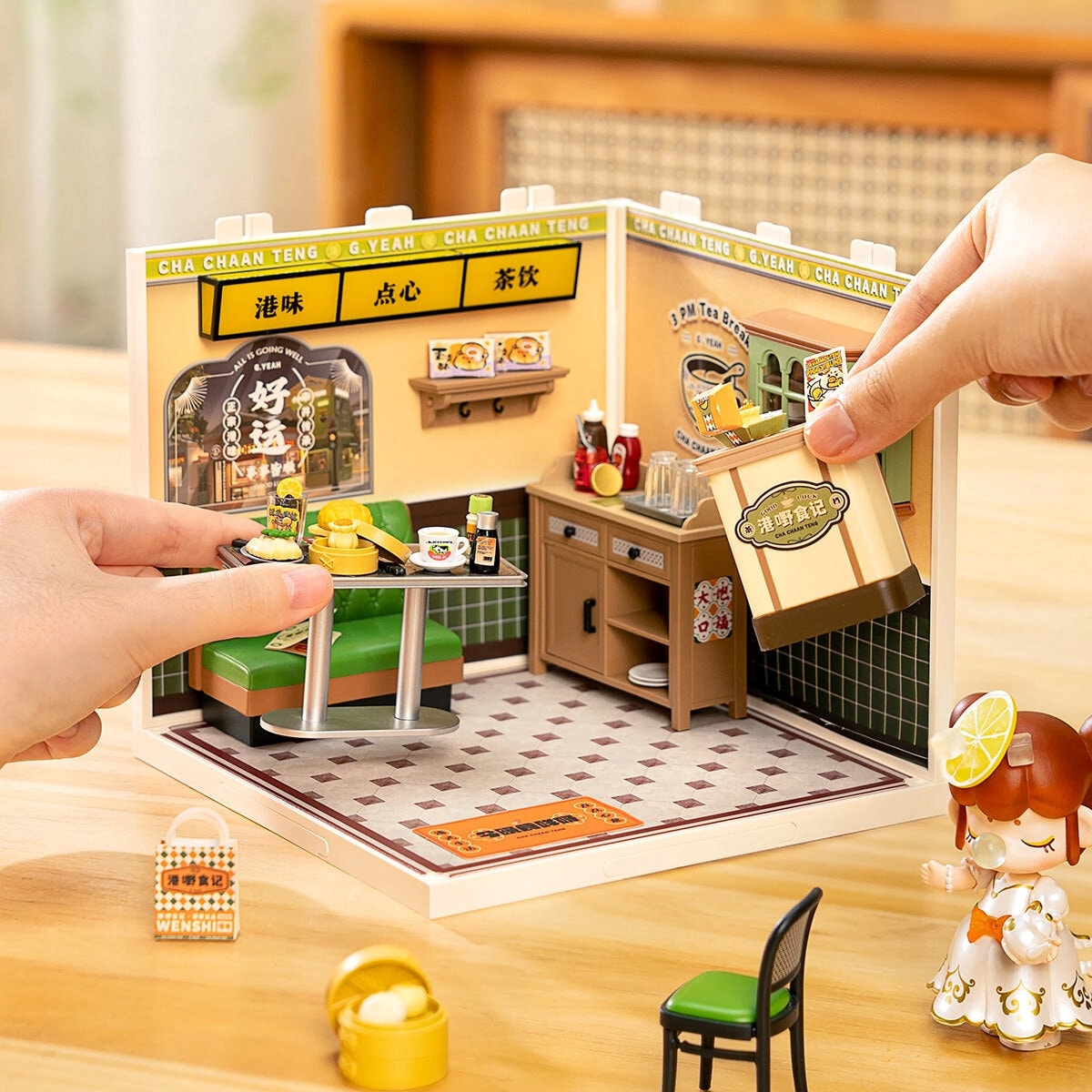DIY Miniatyrmodell Hong Kong Bites Cafe
