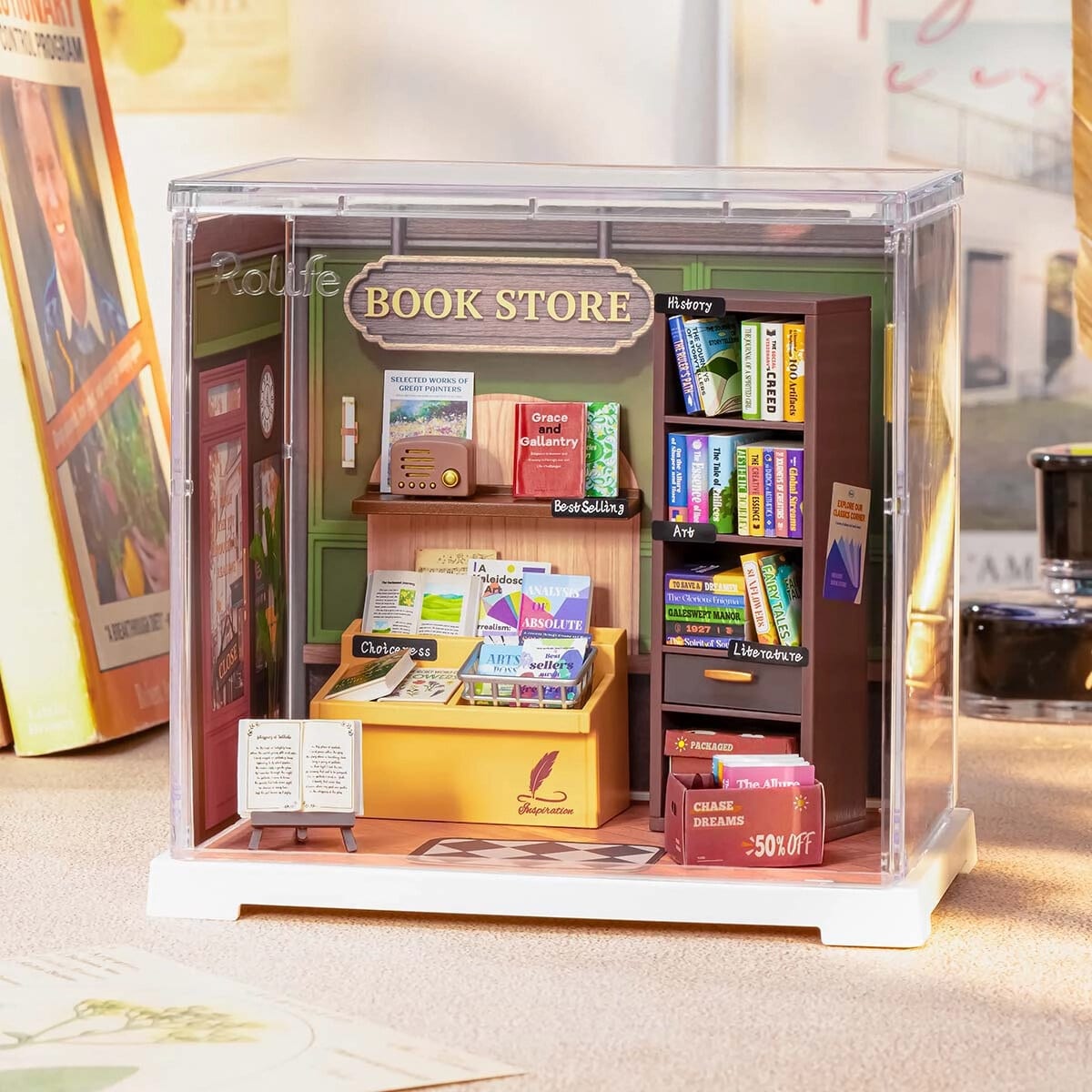 DIY Miniatyrmodell Memory Book Store