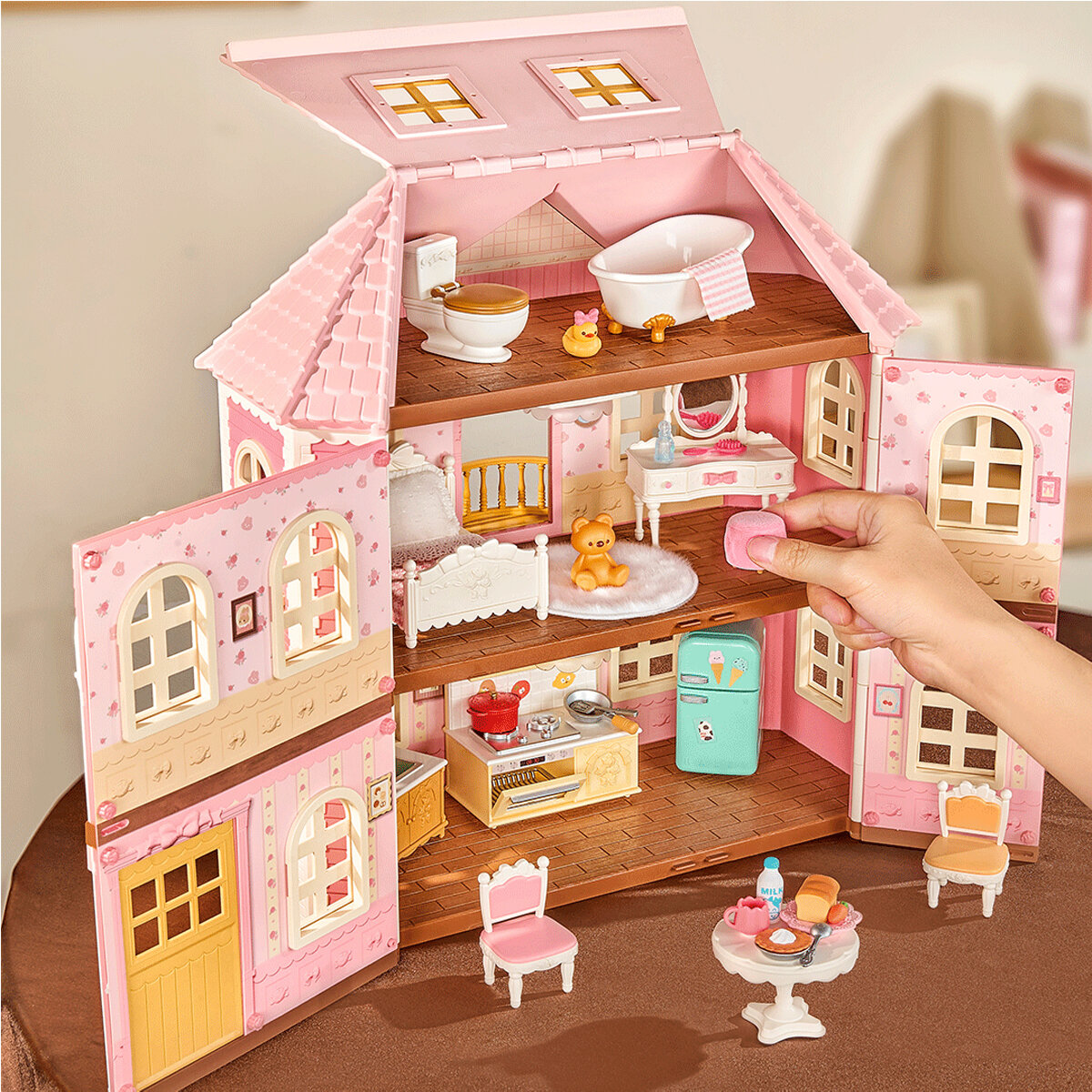 DIY Miniatyrmodell Fairy Rose Cottage