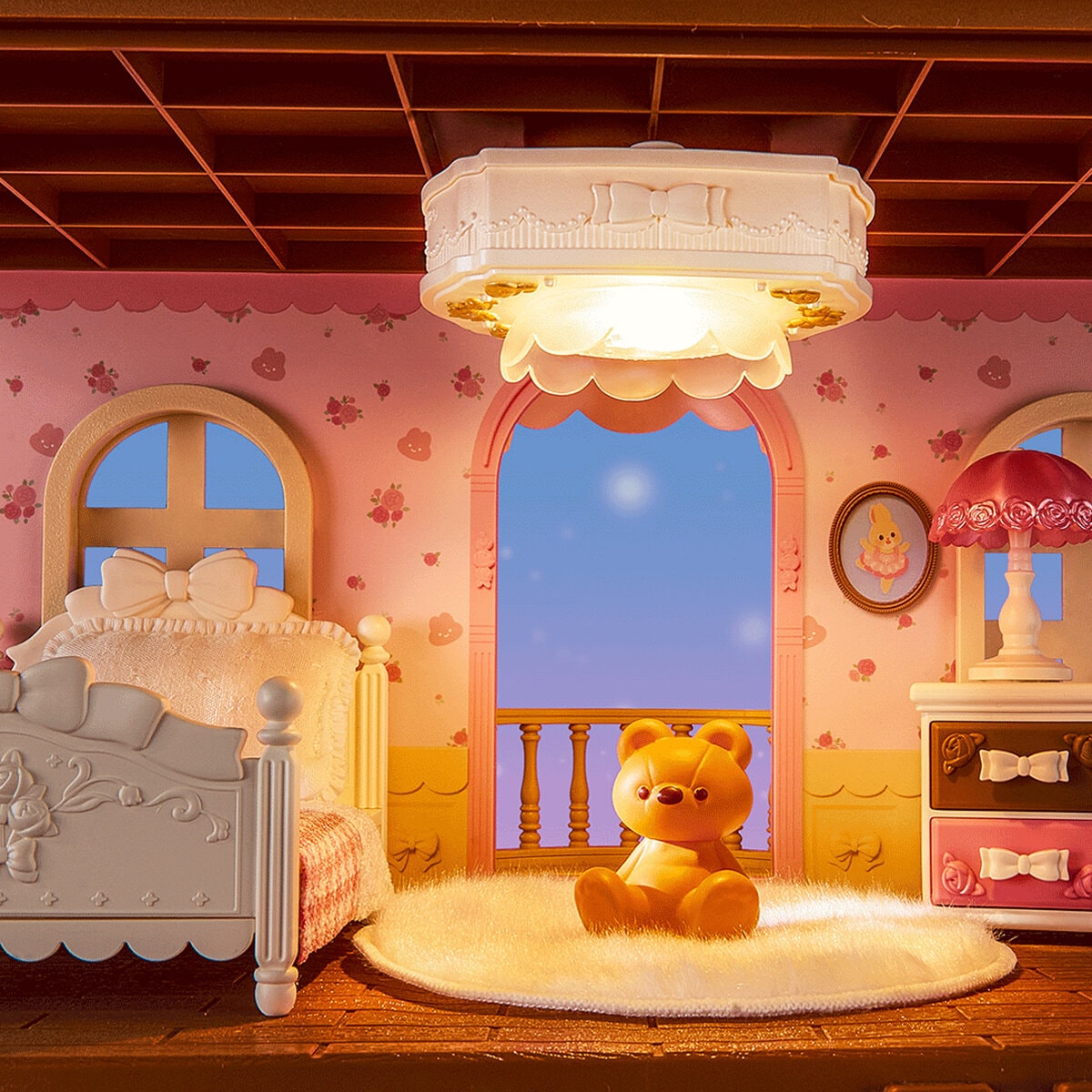 DIY Miniatyrmodell Fairy Rose Cottage