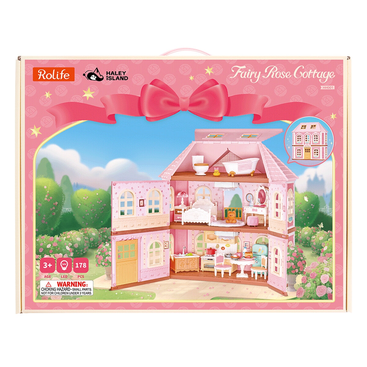 DIY Miniatyrmodell Fairy Rose Cottage